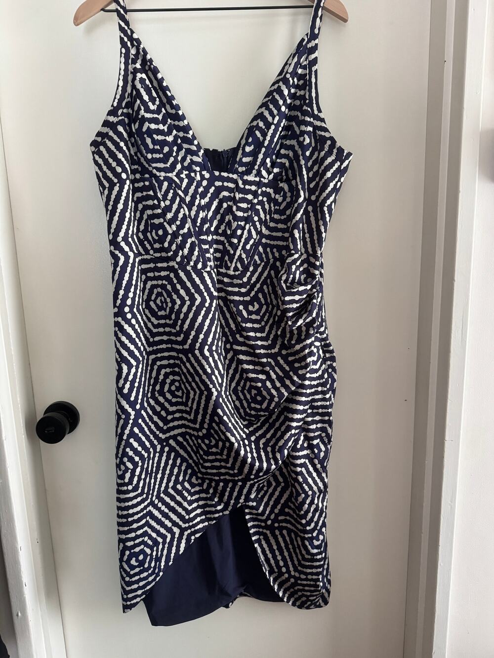 AVERIE 'Dilla' draped midi dress 3x